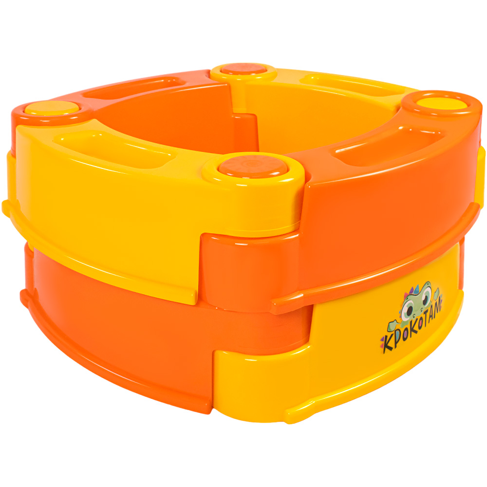 Песочница модульная Крокотам 8 сегментов желтый и оранжевый D139 8П311210