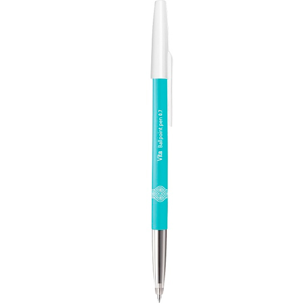 Ручка шарик синий Vita-Ассорти 0.7мм ВР_066439