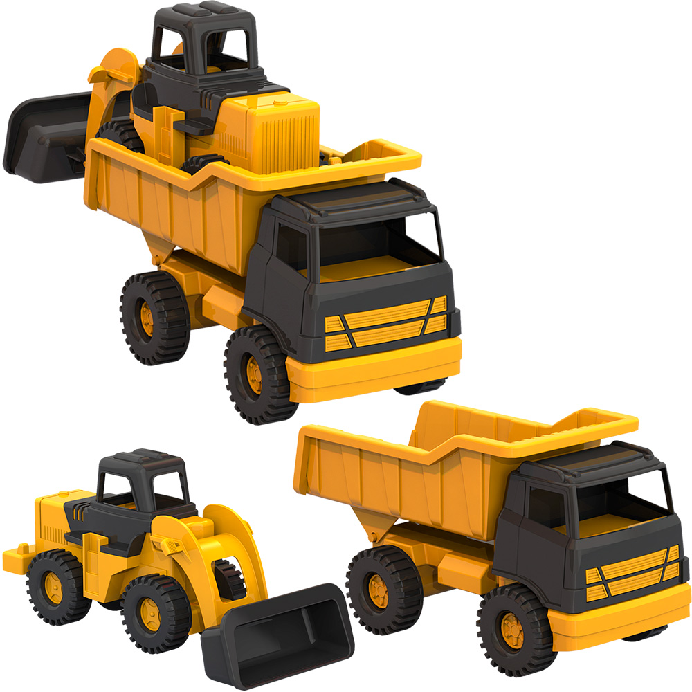 Строительная техника «Медвежонок» (трактор + грузовик) 480559