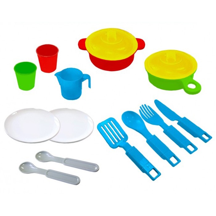Набор посуды НП02 15 предмета Green Plast.