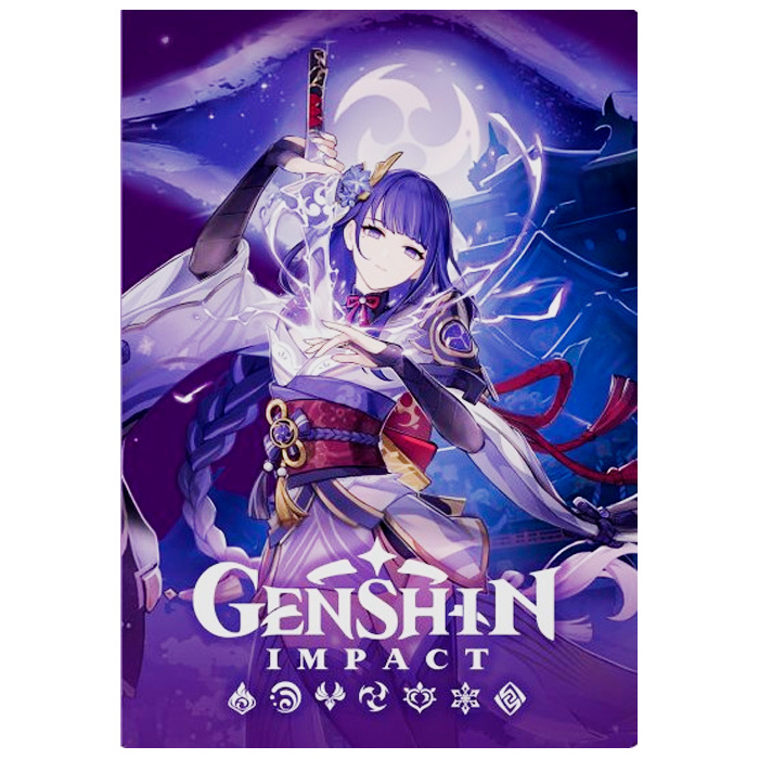 Книга 978-5-353-10410-0 Genshin Impact на каждый день с наклейками (фиолетовый)