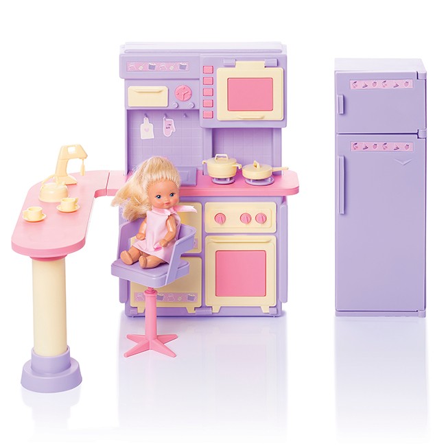 Мебель Кухня Маленькая принцесса нежно-сиреневая С-1438 Огонек 
