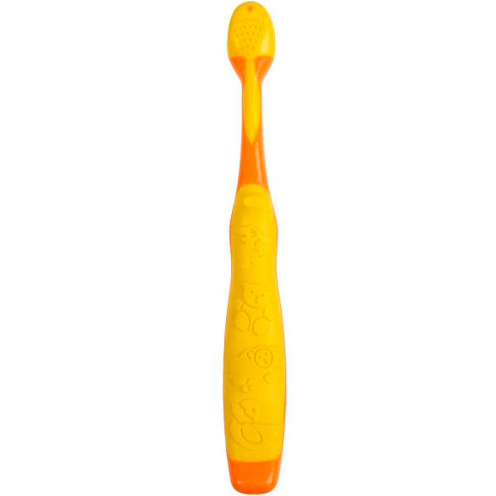 Зубная щетка фигурная для детей Три Кота оранжевая MASTER DENT 95635-TC