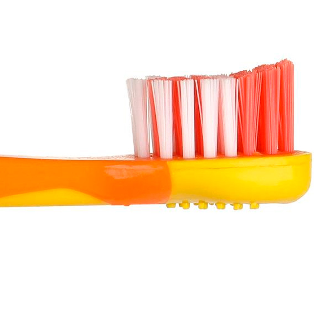 Зубная щетка фигурная для детей Три Кота оранжевая MASTER DENT 95635-TC