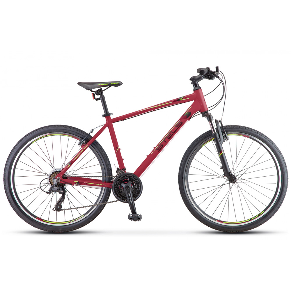 Велосипед 2-х 26" Navigator-590 V 16" бордовый/салатовый K010 /STELS/.