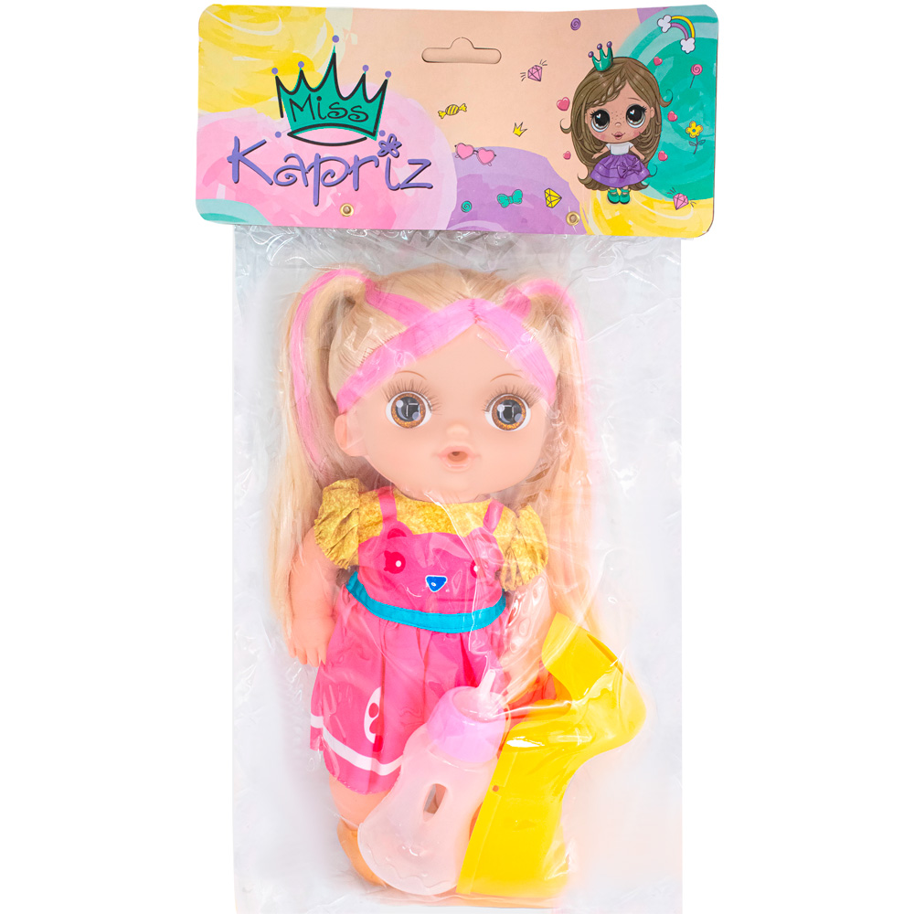 Кукла Miss Kapriz MK2325LK-B 30 см. с аксесс. в пак.