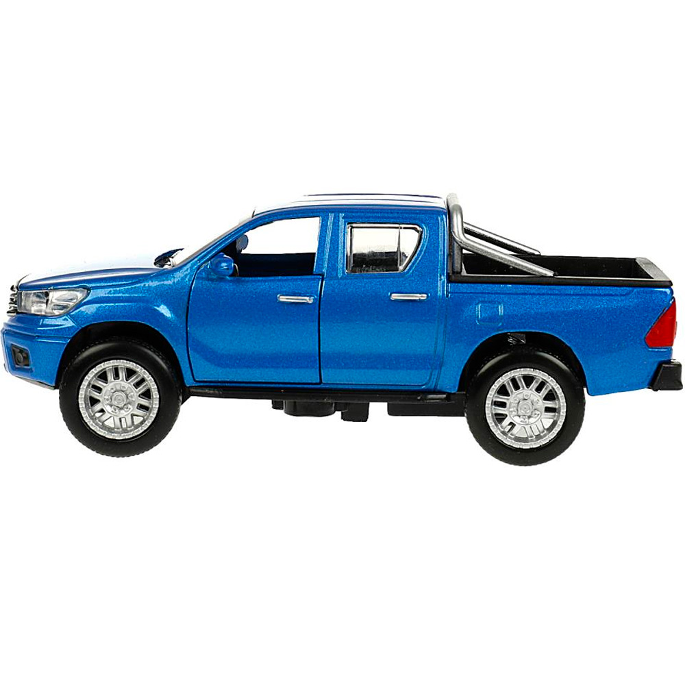 Модель HILUX-12-BU TOYOTA HILUX 12 см, двери, инерц, синий Технопарк  в коробке