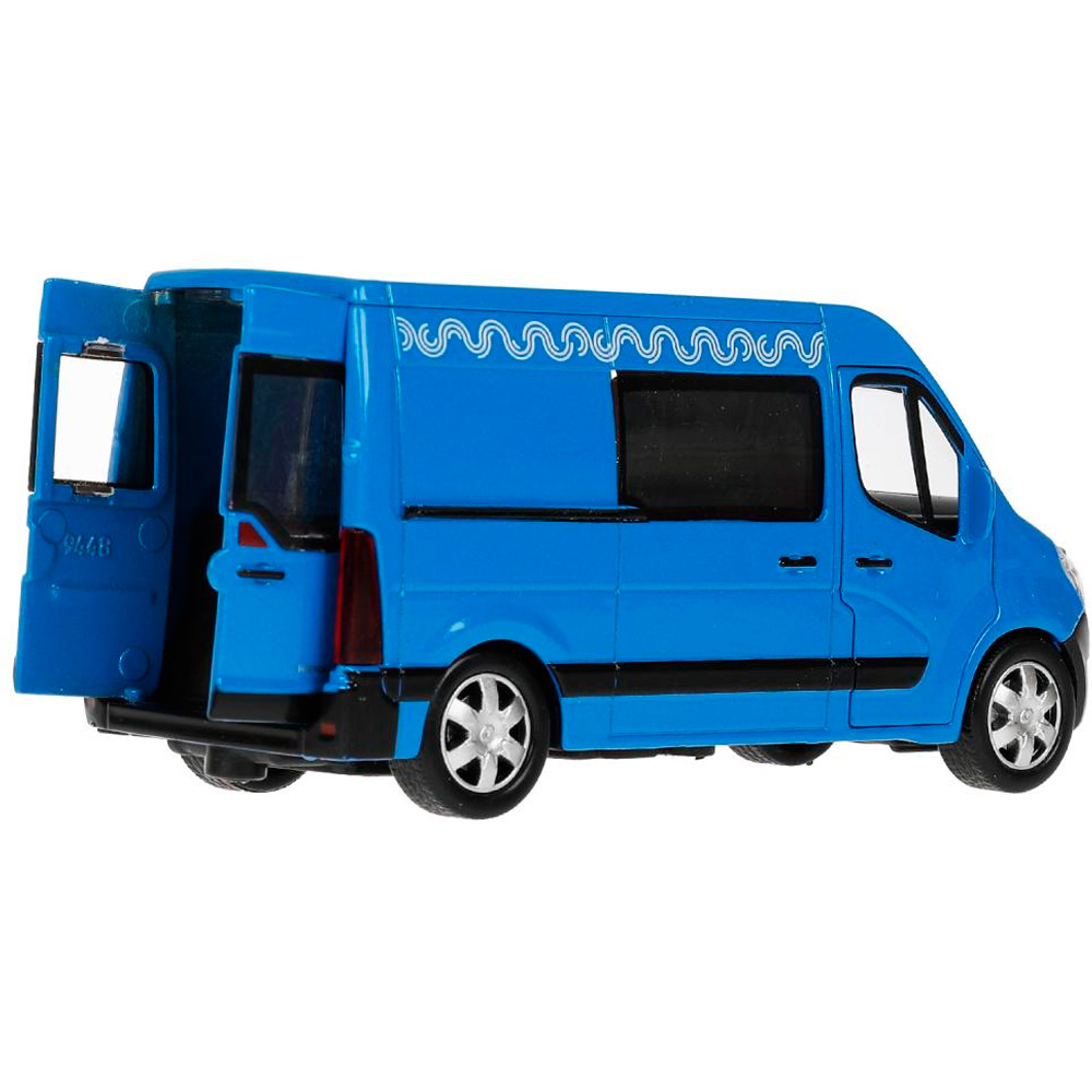 Модель MASTER-14MOS-BU RENAULT Master МИКРОАВТОБУС 14 см,инерц,синий Технопарк в коробке