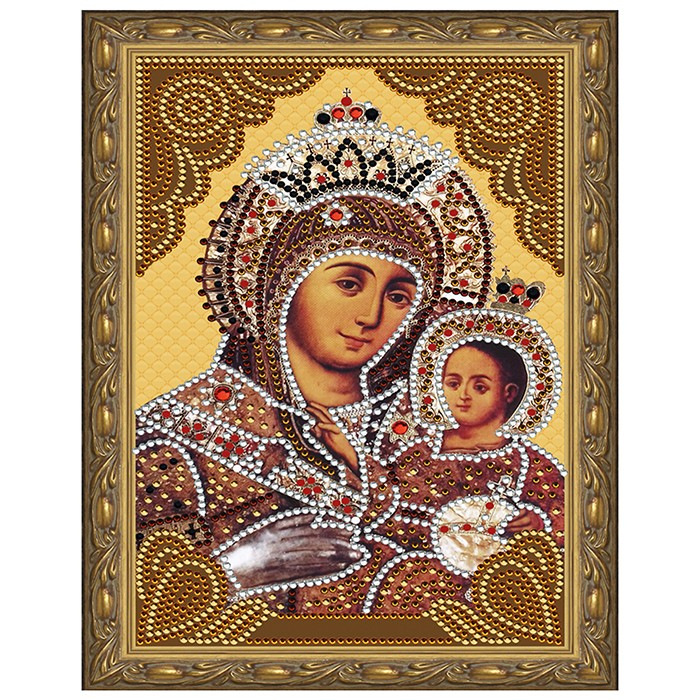 Набор ДТ Картина 5D мозаика с нанесенной рамкой.Вифлеемская Божия матерь 20*30см KM0713.