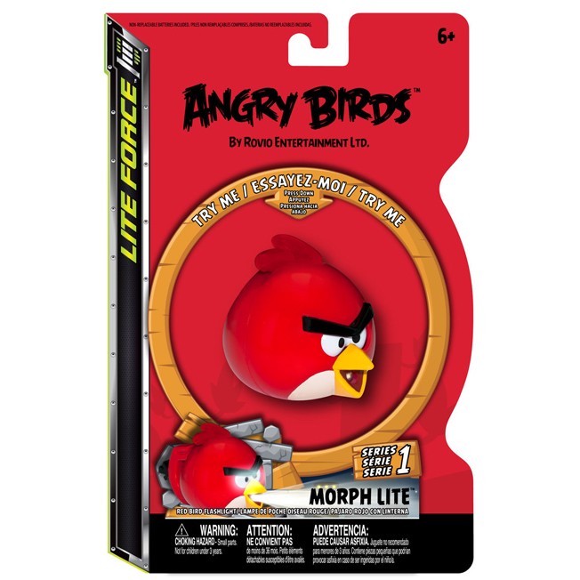 Фонарик Angry Birds красный 817758394516