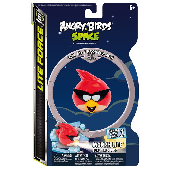 Фонарик Angry Birds Космос супер красный 673534394565