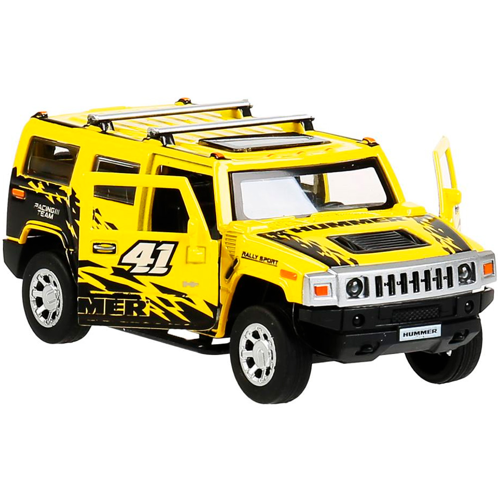 Модель HUM2-12LSRT-YE Hummer H2 Спорт желтый Технопарк  в коробке