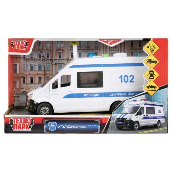 Модель NEXTVAN-22PLPOL-WH ГАЗель NEXT Полиция Технопарк  в коробке