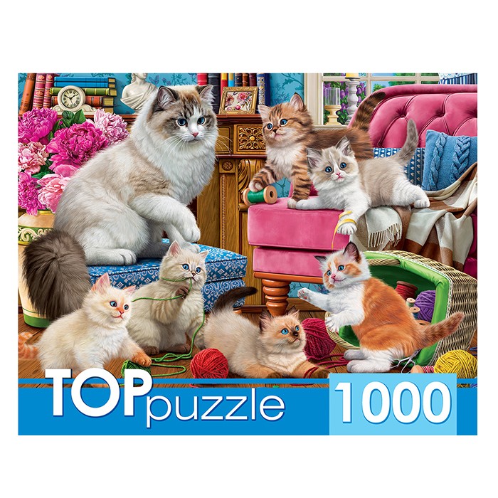 Пазл 1000 Озорные котята ХТП1000-2158