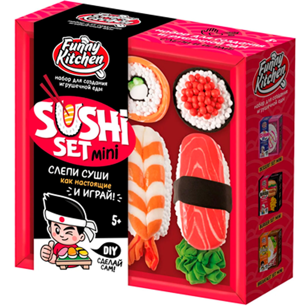 Лизун Slime Лаборатория Funny Funny Kitchen Sushi set mini SS500-40246