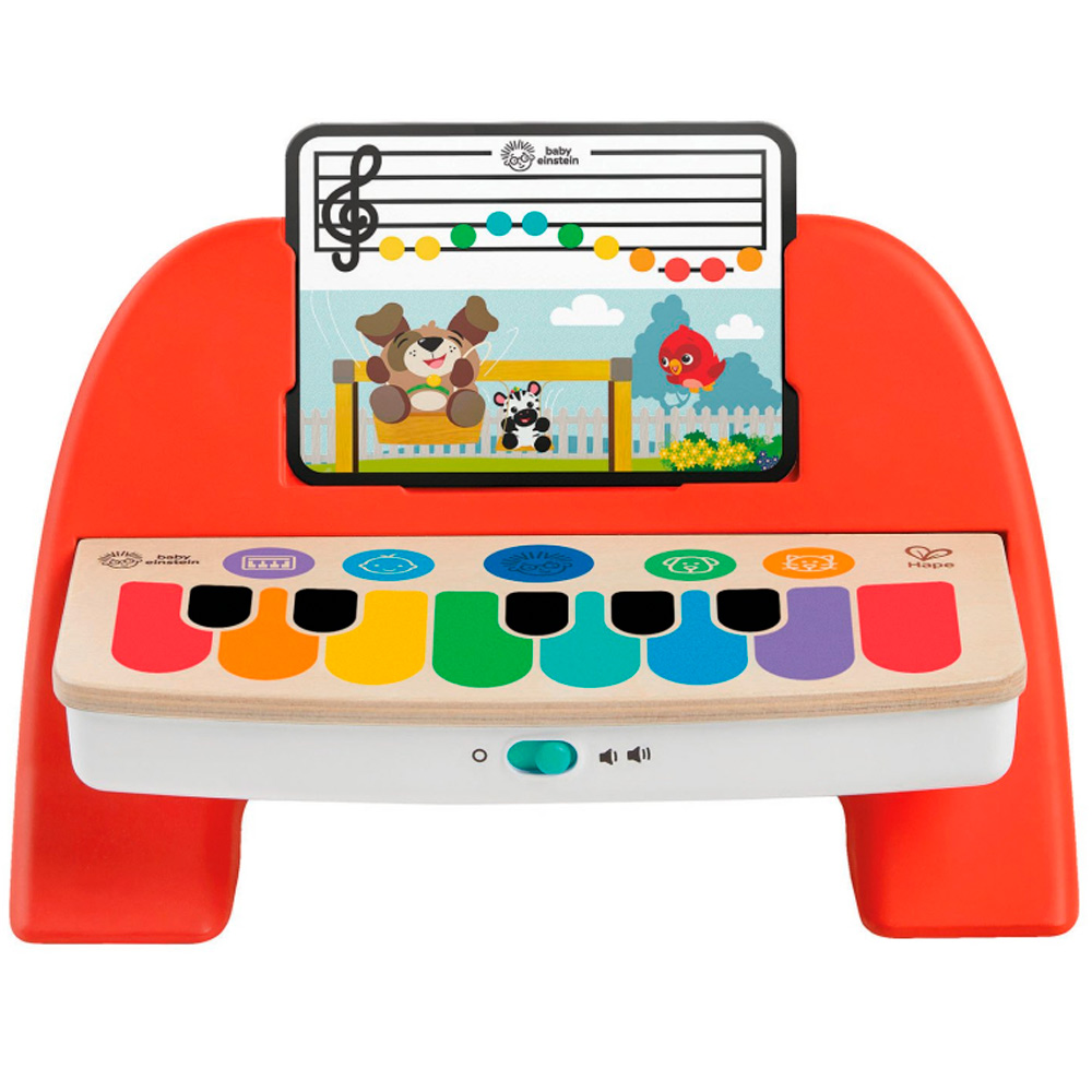 Дер. Муз. игрушка Пианино Волшебное прикосновение 7 клавиш, сенсорное, красное 12577_HP.