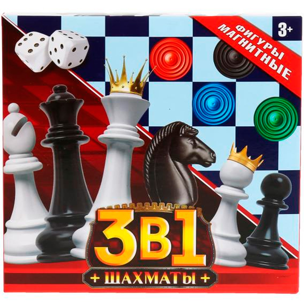 Шахматы магнитные 3 в 1 1704K634-R