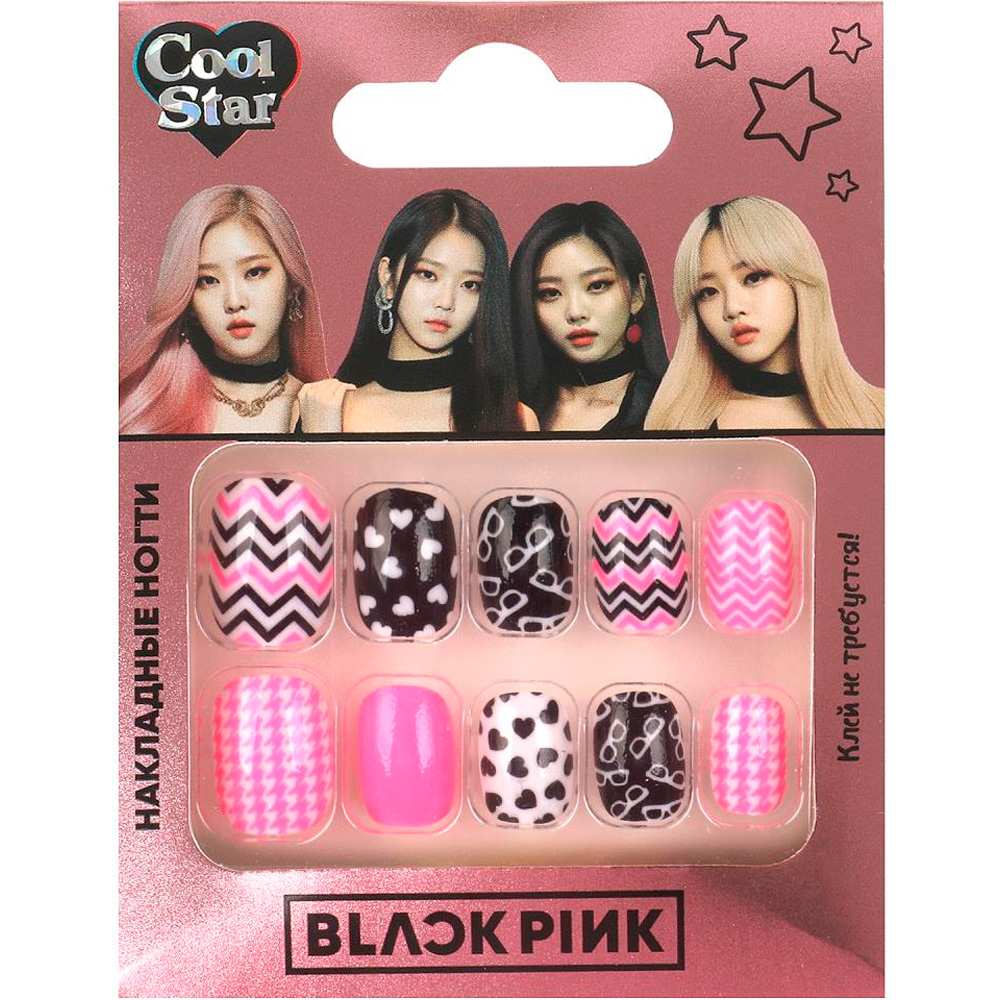 Ногти накладные black pink Cool Star 115616-BP-TTG