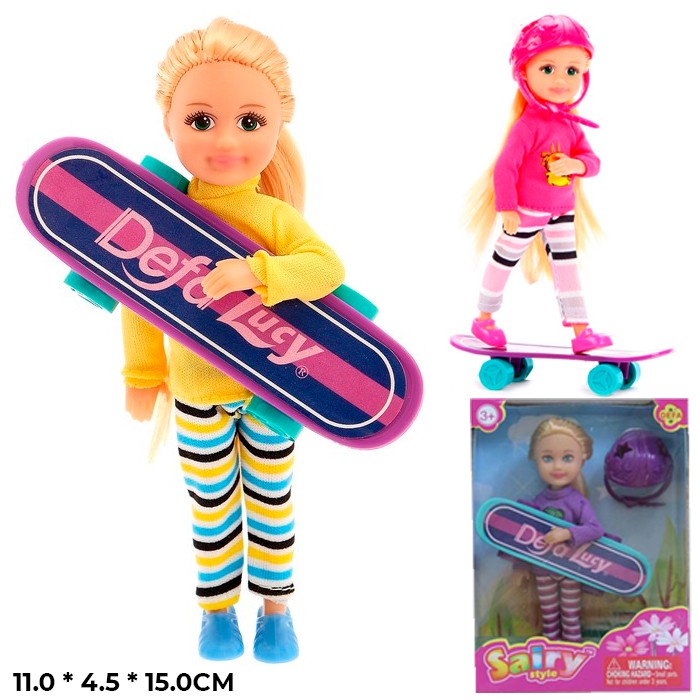 Кукла 8295 на скейте Defa Lucy 