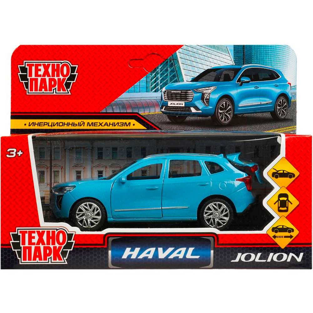Модель JOLION-12-BU Haval Jolion 12 см, двери, багаж, синий Технопарк  в кор.